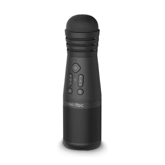 Porodo Soundtec Karaoke Microphone With Built-In Speaker, Black