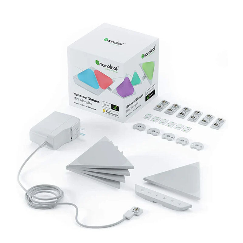 Nanoleaf Shapes Mini Triangles Starter Kit 5 Light Panels - White