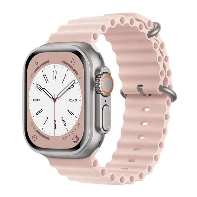 Ocean Band Apple Watch Band 49mm 45mm 44mm 42mm , Adjustable Sport Band for Apple Watch Ultra and Watch Series 8 7 6 5 4 3 2 1 SE