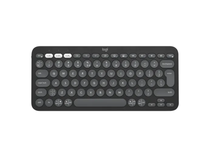 لوحة مفاتيح لوجيتك بيبل كيز 2 K380s، لوحة مفاتيح بلوتوث - لون جرافيت (إنجليزي/عربي)