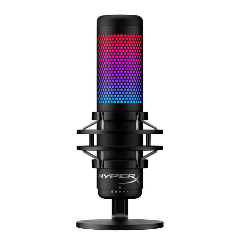 HyperX QuadCast S RGB USB Condenser Standalone Gaming Microphone for PC, PS5, PS4 & Mac - Black