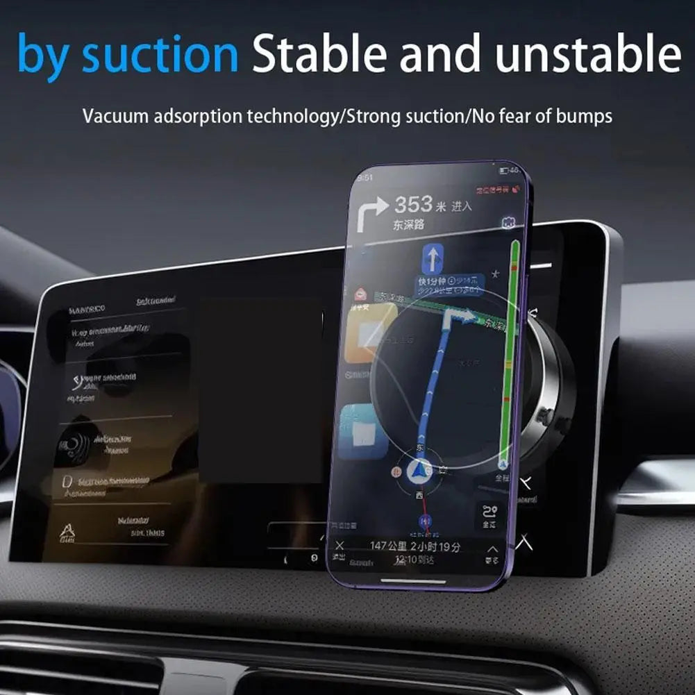 Intelligent Car Mount Mobile Phone Holder Universal Magnetic Technology - Black