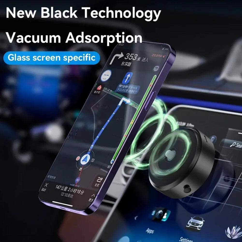 Intelligent Car Mount Mobile Phone Holder Universal Magnetic Technology - Black