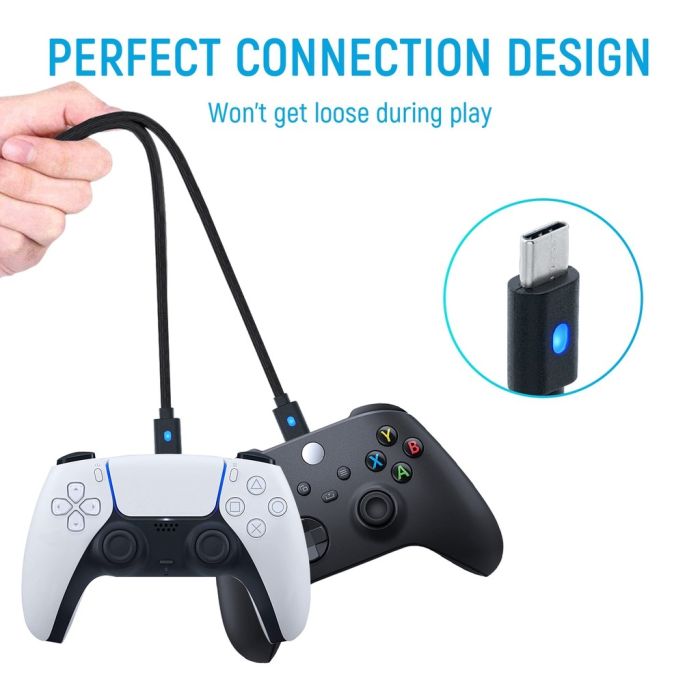 Dobe USB Charging Cable (TY-0803) For PS5 Controller/Xbox Series/Nintendo Switch Controller/Mobile - 3 M
