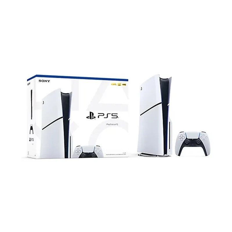 Sony Playstation 5 Disc Console Slim, Arabic Edition with Hero Gaming Chair, Fabric Grey