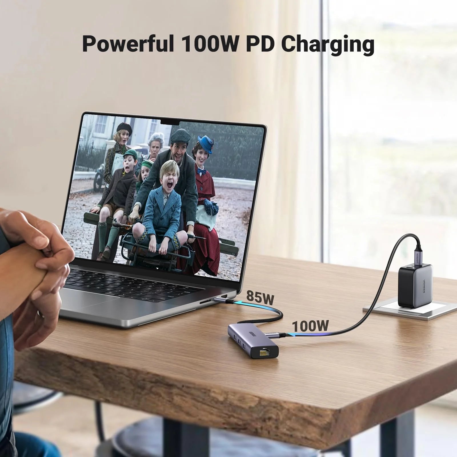 Ugreen Revodok 6-in-1 USB-C Hub (100W PD, 4K@30Hz HDMI)