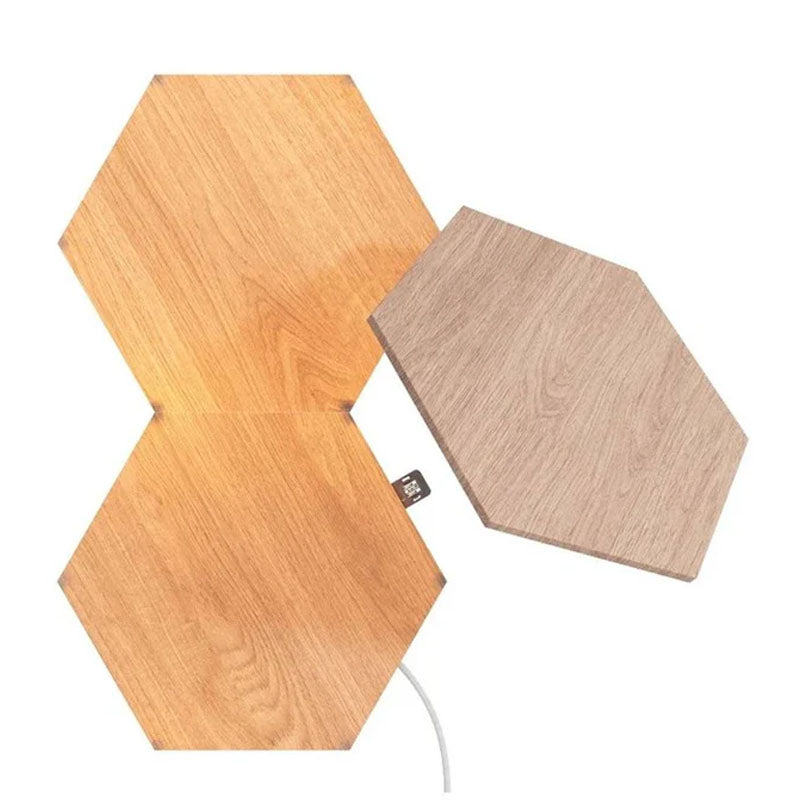 Nanoleaf Elements - Hexagons - 3 Pack Expansion - Birchwood - Global - Panels Only