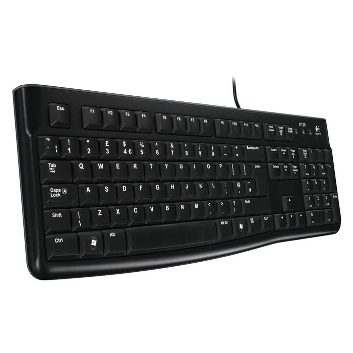 Logitech K120 USB Wired Keyboard, English/Arabic