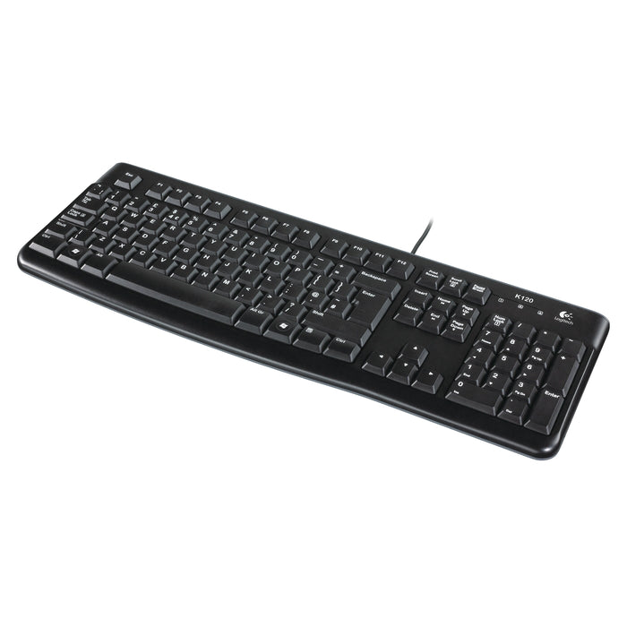 Logitech K120 USB Wired Keyboard, English/Arabic