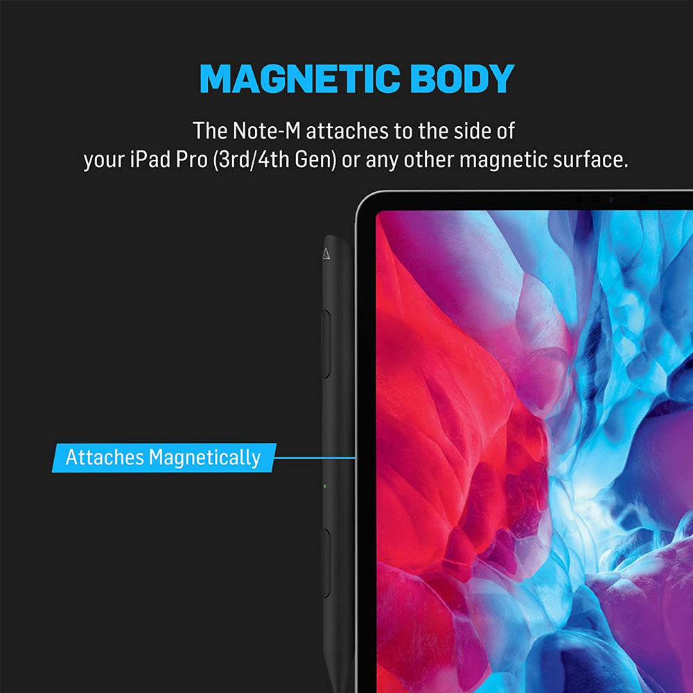 Adonit Note-M Dual-Function Mouse stylus, Click Buttons, Touch-Sensitive Scrolling Wheel, Palm Rejection for iPad Pro 3rd & 4th Gen, iPad 6, 7 & 8th Gen, iPad Air 3rd & 4th Gen, iPad Mini 5th Gen