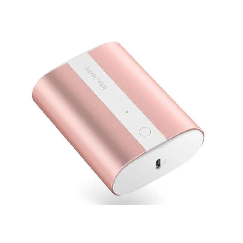 Ravpower RP-PB197 10000mAh PD+QC 2-Port 18W Power Bank - Metallic Pink Offlin