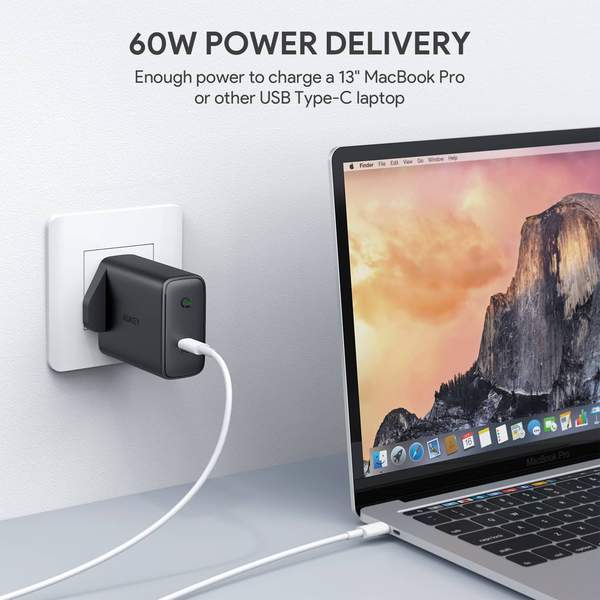 Aukey Focus 60W PD Wall Charger with GaN Power Tech