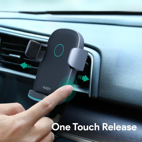 Aukey Navigator Wind II 10W Wireless Charging Phone Mount