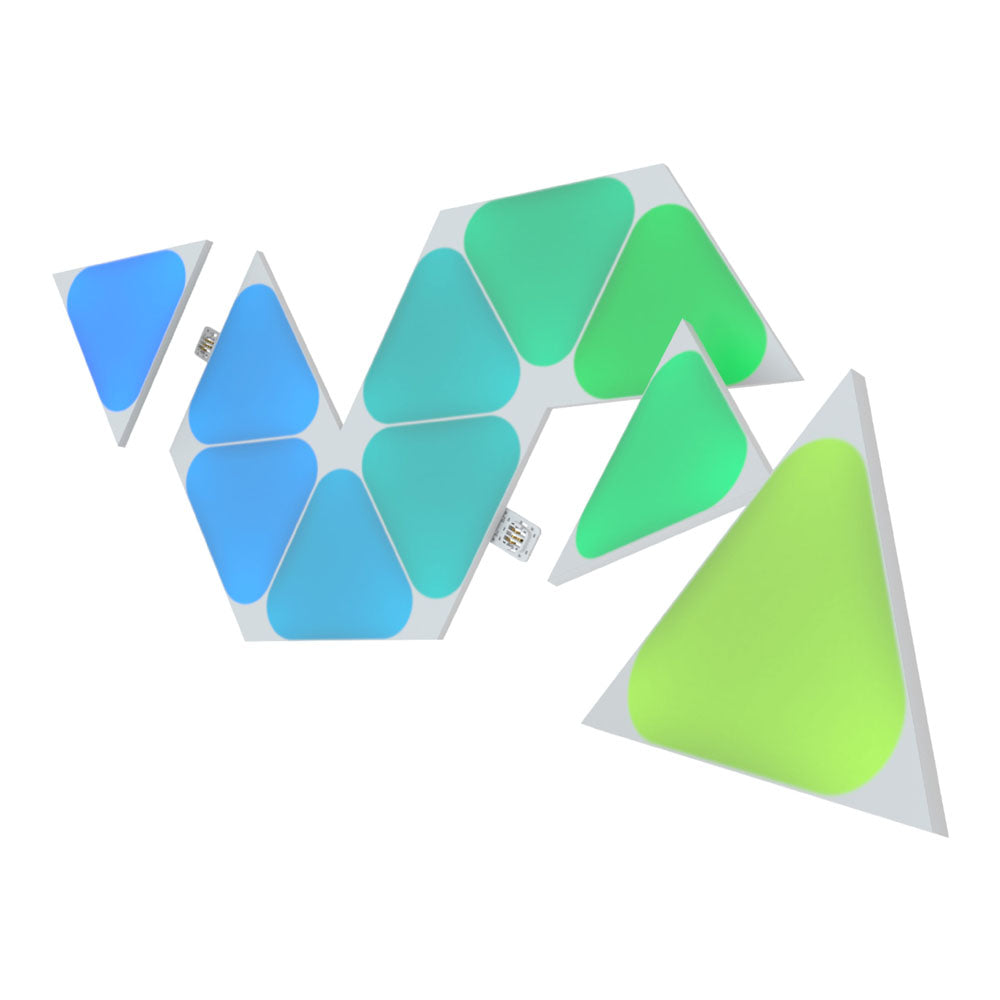 Nanoleaf Shapes Mini Triangles Expansion Pack 10 Light Panels (Panels Only) - White