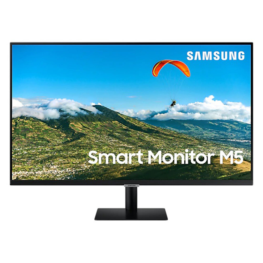 شاشة سامسونج 27 بوصة عالية الدقة ، 60 هرتز ، مع إمكانية الاتصال بالهاتف المحمول ، HDMI ، USB - أسود