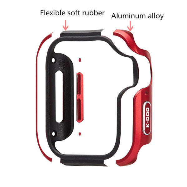 K-Doo DEFENDER Series Aluminium Bumber Case For Apple Watch 44 MM