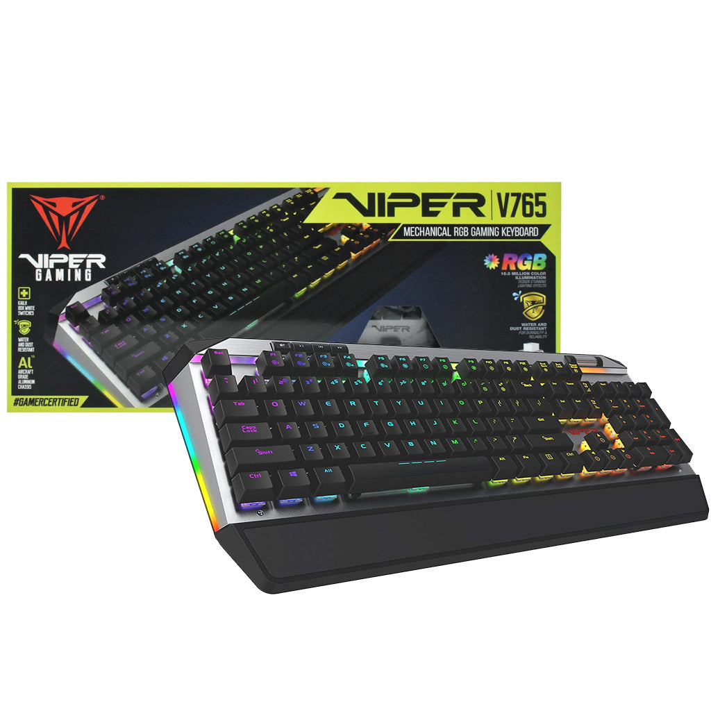 Patriot Viper V765 Mechanical RGB Illuminated Wired Gaming Keyboard