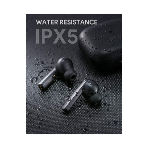 Aukey Active Noise Cancelling True Wireless Earbuds , 35 Hour Playtime, IPX5 Waterproof, 4 Built-in Mics for Clear Calls