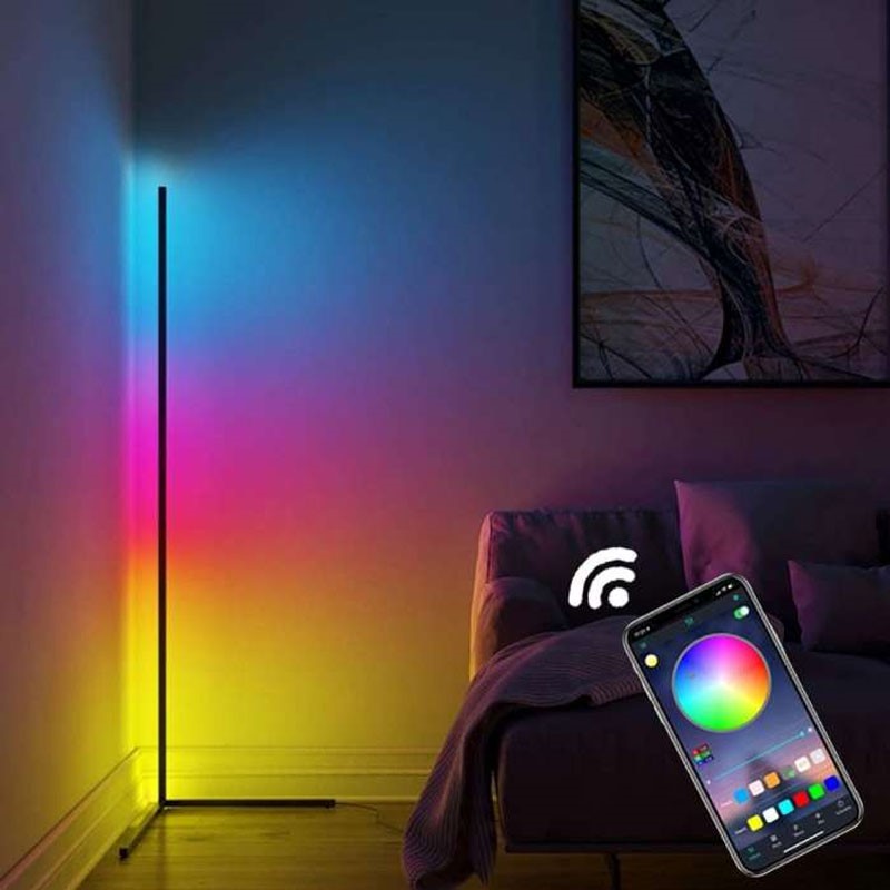 LED RGB Corner Light For Gamers and Home Decoration with Application and Remote Control