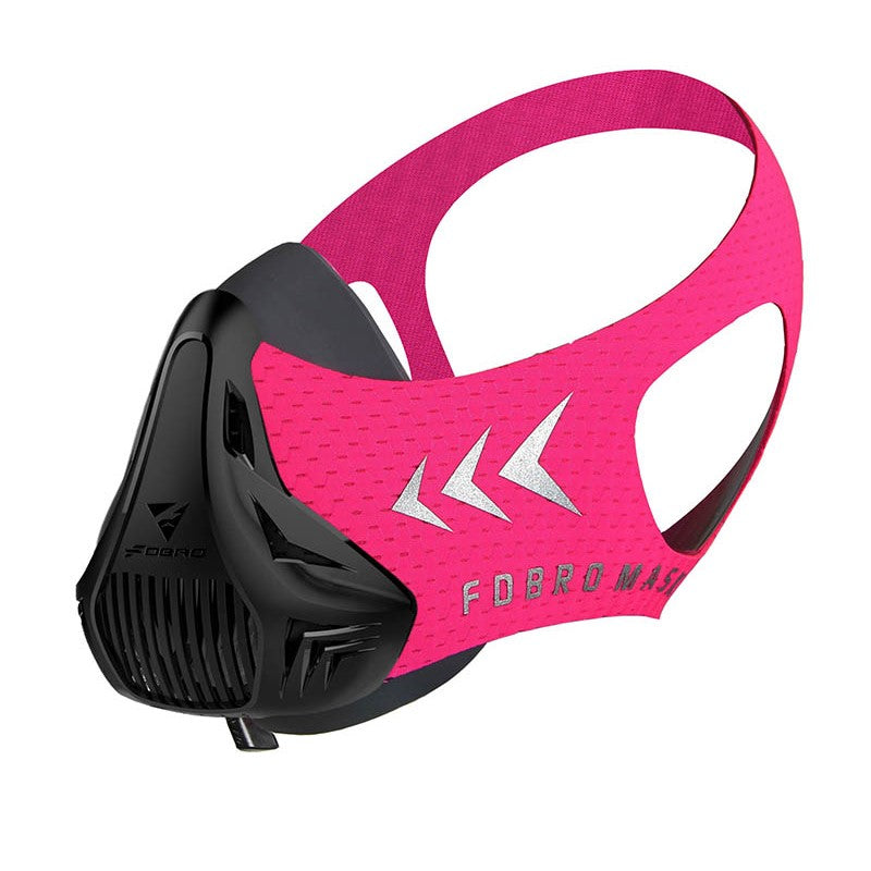 FDBRO High Altitude Oxygen Training Athletics Cycling Masks, FDBRO Professional MMA Training Sports Masks  (Size: M) (Pink)