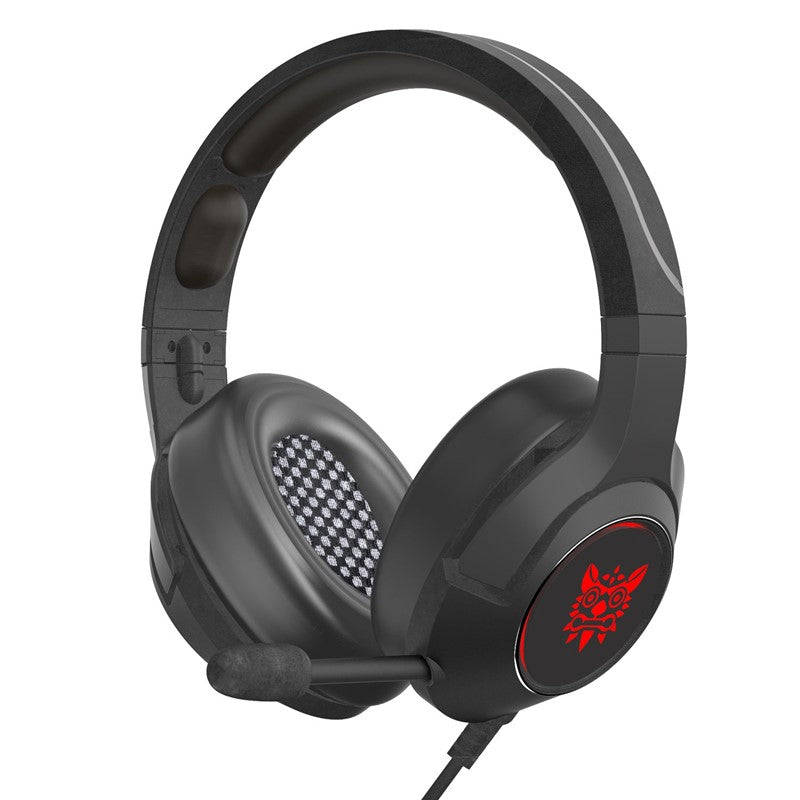 ONIKUMA K9 Wired Gaming Headset with Retractable Mic for PC, PS4, Xbox & Mobile - Black