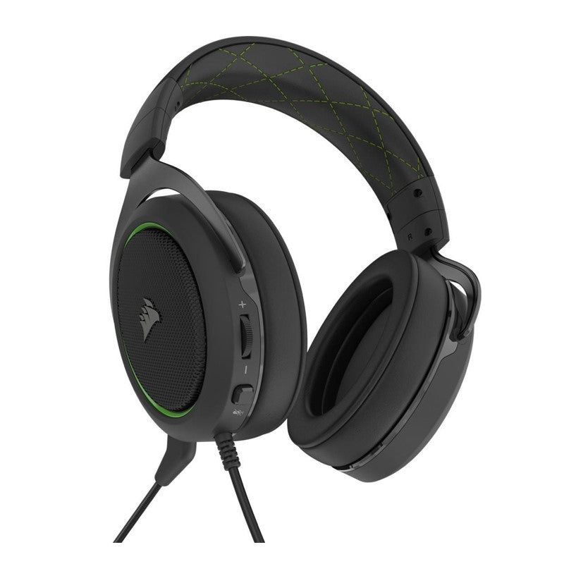 Corsair HS50 PRO STEREO Wired Gaming Headset - Green (EU)