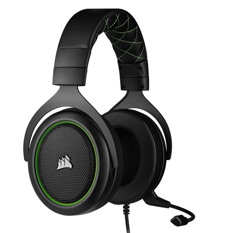 Corsair HS50 PRO STEREO Wired Gaming Headset - Green (EU)