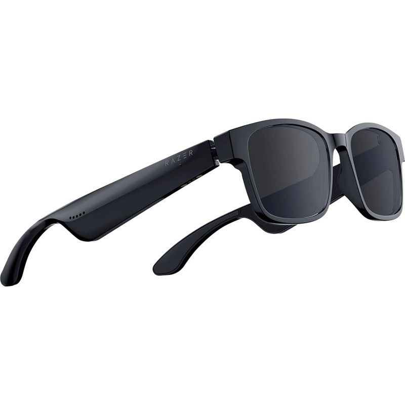 Razer Anzu Smart Glasses, Blue Light and Sunglass Lens, Rectangle Design, Large - Black