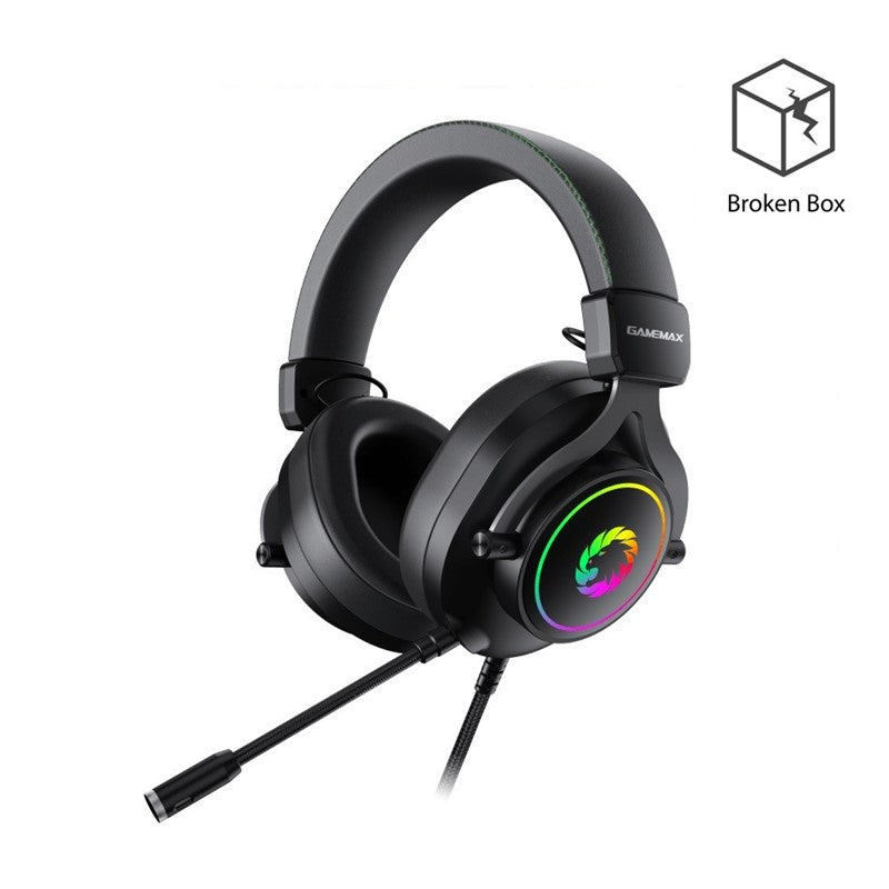 GameMax HG3600 7.1 Virtual Surround Wired Gaming Headset - Black - Open Box