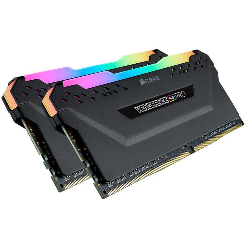Corsair Vengeance RGB PRO 16GB (2 x 8GB) DDR4 DRAM 3600MHz C18 Memory Kit - Black
