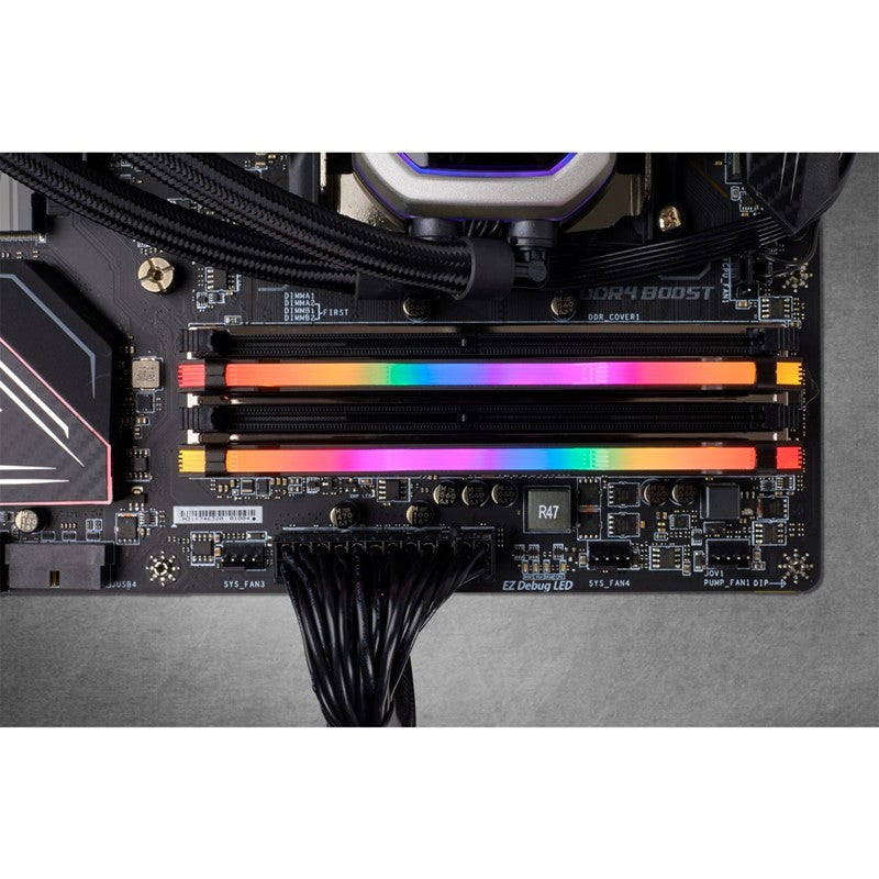 Corsair Vengeance RGB PRO 16GB (2 x 8GB) DDR4 DRAM 3600MHz C18 Memory Kit - Black
