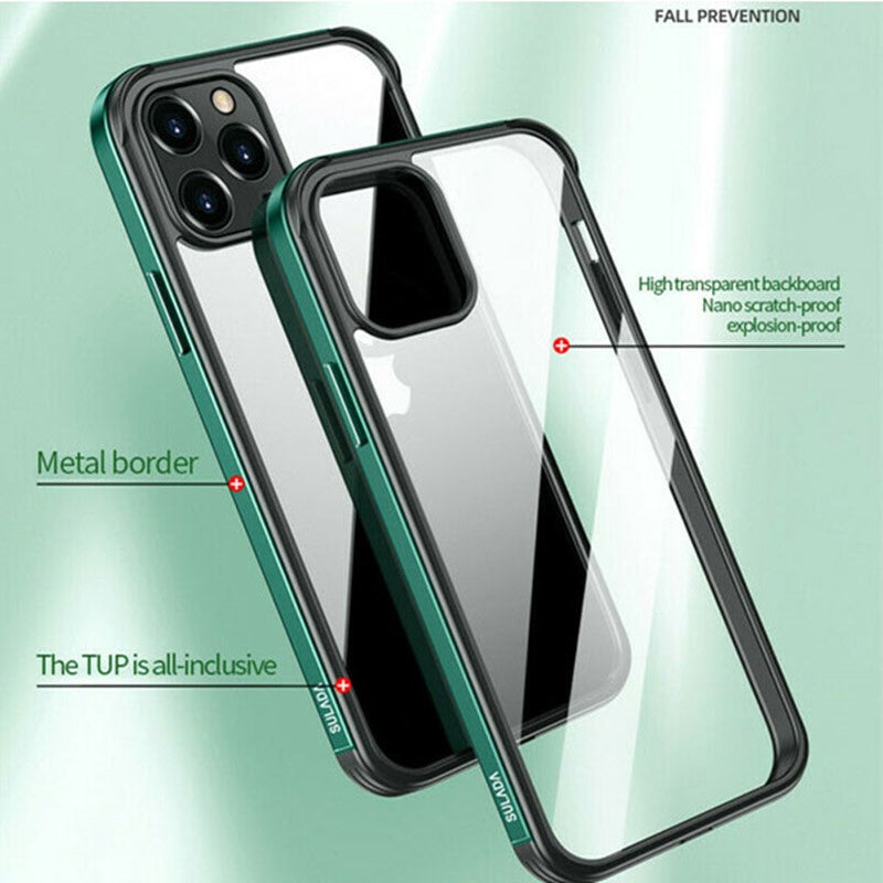 SULADA Aluminum Metal Frame Back Case For Apple iPhone 13 Pro