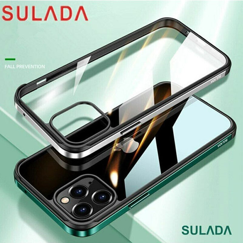 SULADA Aluminum Metal Frame Back Case For Apple iPhone 13 Pro