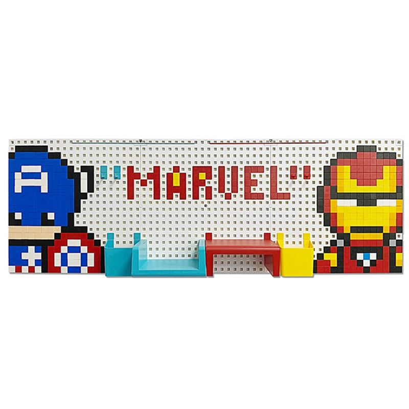 Marvel Iron man & Captain America Board Punch Storage wall mounted racks 40*120 cm