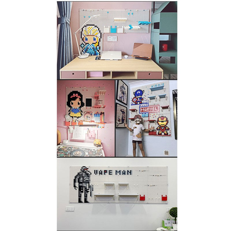 Marvel Iron man & Captain America Board Punch Storage wall mounted racks 40*120 cm