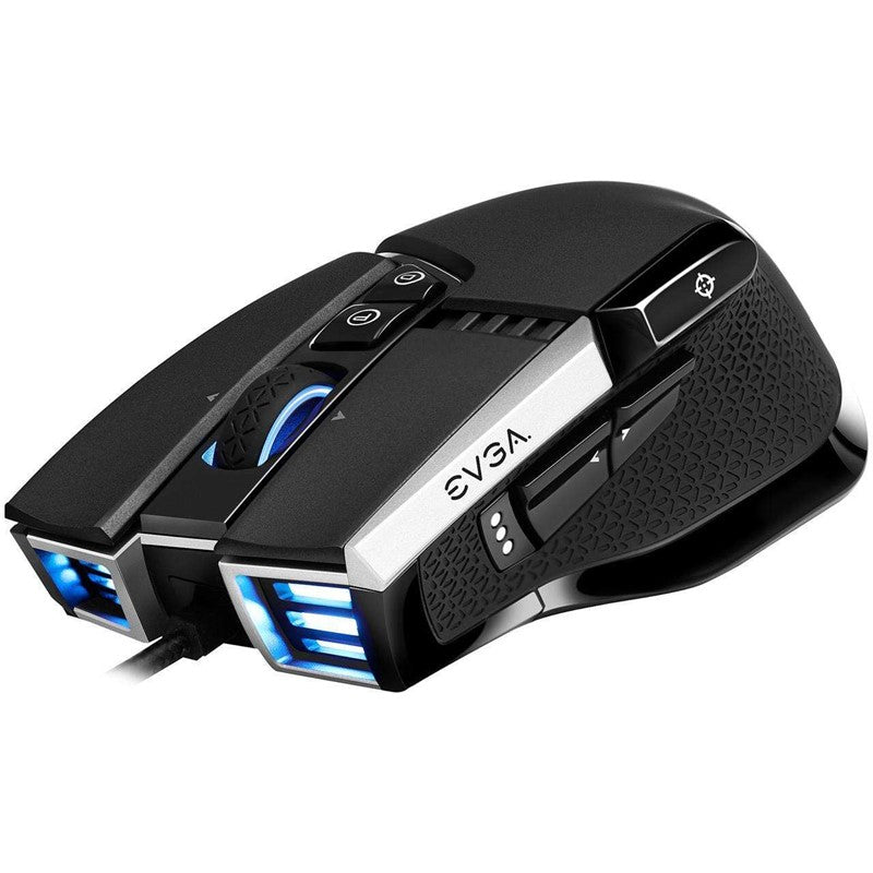 EVGA X17 Customizable, 16000 DPI, Wired Gaming Mouse - Black