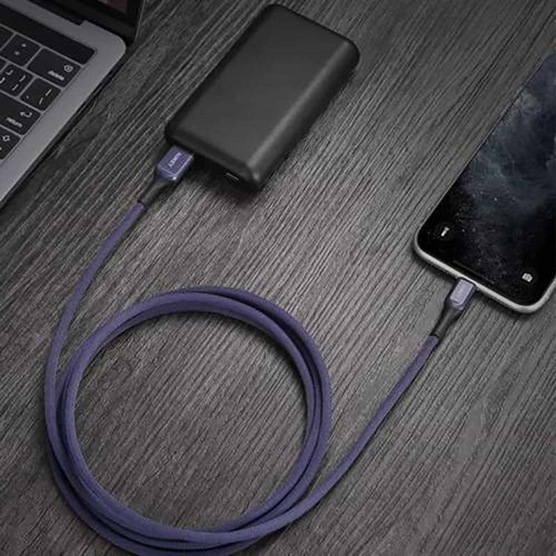 Aukey Kevlar Core MFi Lighting Cable , 3Ft/1.2Mtrs - Blue