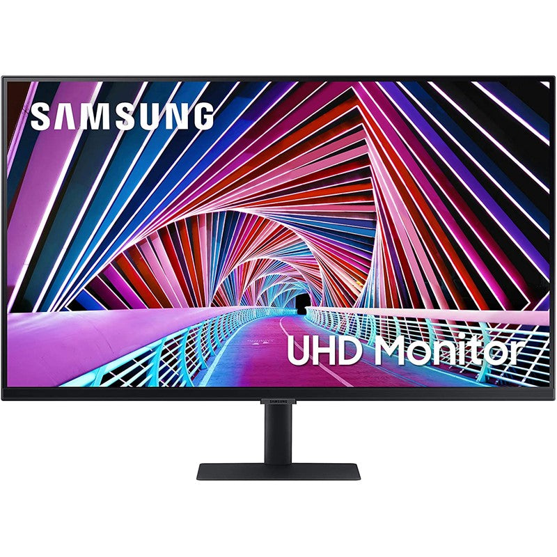 سامسونج شاشة بحجم 27 بوصة, دقة وضوح الترا اتش دي / 4 كي، شاشة ال اي دي IPS HDR10 بمنفذ تايب سي، ومنفذ اتش دي ام اي - أسود