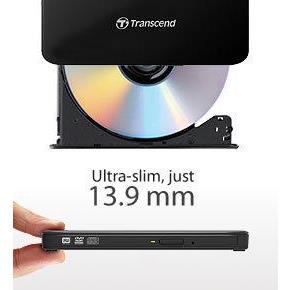 Transcend 8K Extra Slim Portable DVD Writer Optical Drive