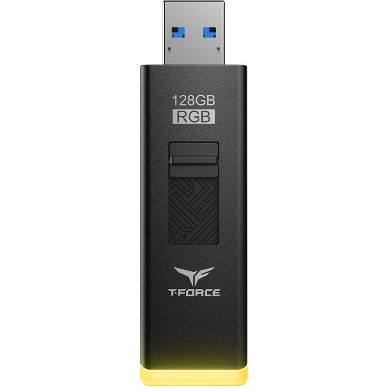 Teamgroup T-Force 128GB USB 3.1 Gen 1 RGB Flash Drive, Upto 180Mb/s Speed, 3 Years Warranty