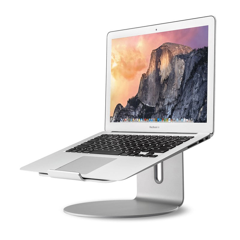 UPERGO AP-2S Aluminum Alloy Laptop Stand/Holder With Adjustable Height And 360° Base Rotation For upto 17