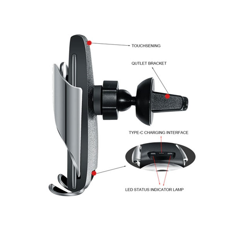 Smart Sensor Wireless Car Charger For Car Air Vent