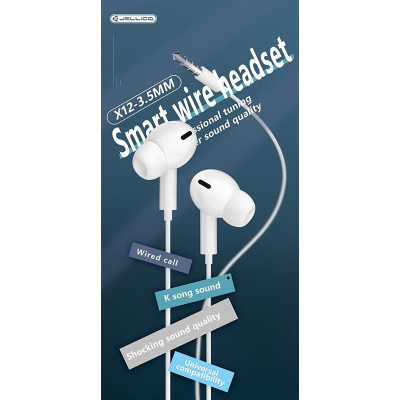 Jellico X12 3.5MM AUX EarPods (Airpods Pro Design)