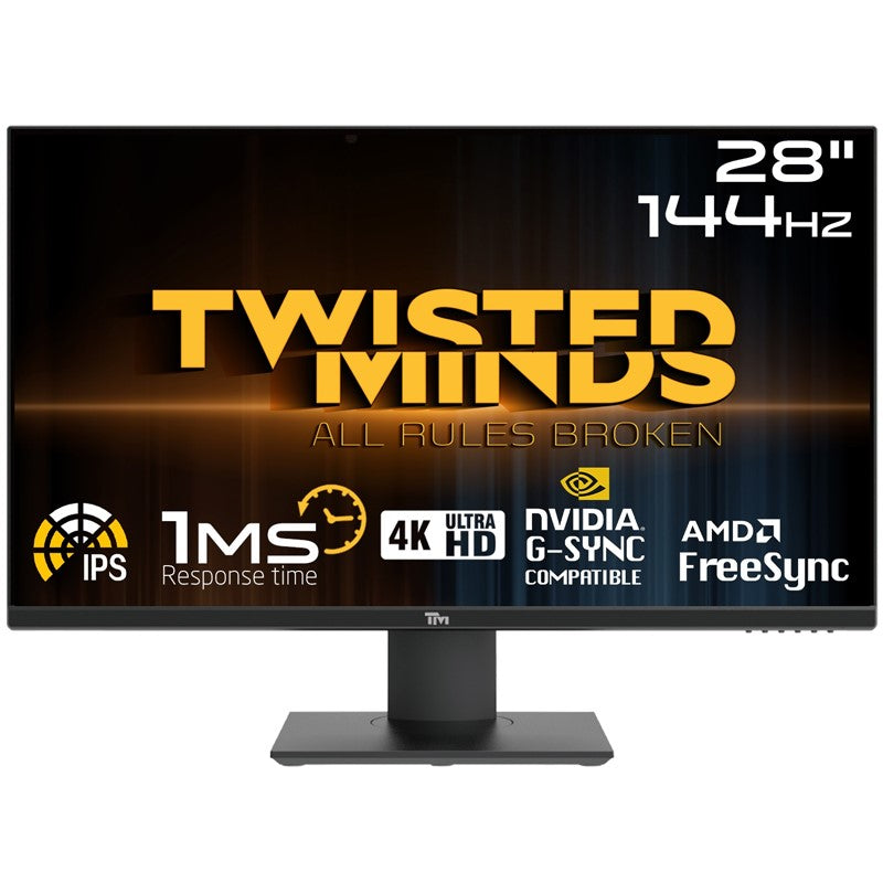 Twisted Minds 28'' UHD, 144Hz, 1ms, HDMI2.1, IPS Panel Gaming Monitor For PS5 . XBOX, PC