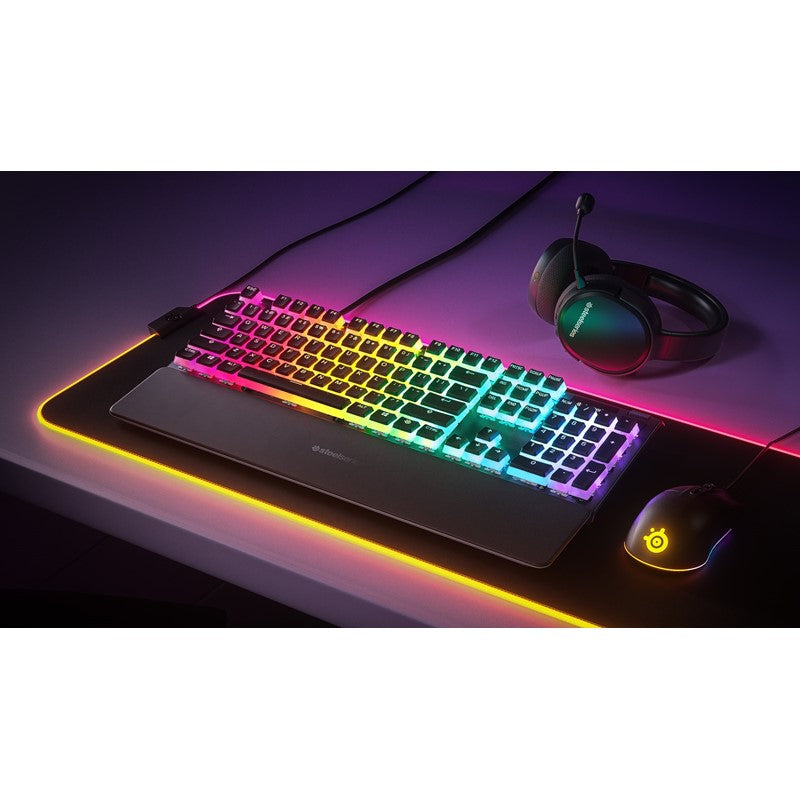 SteelSeries Prism Caps Universal Double Shot PBT Keycaps For Mechanical Gaming Keyboard - Black US