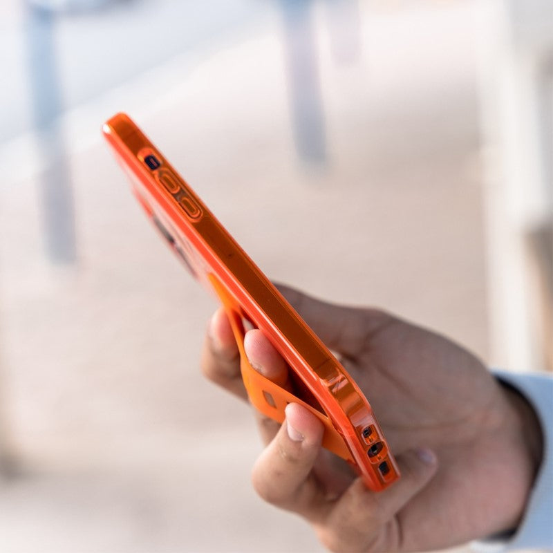 Grip2u Boost Case with Kickstand for iPhone 13 (Orange)