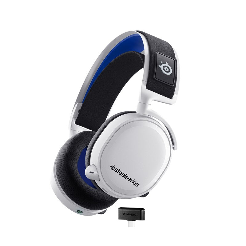 SteelSeries Arctis 7P+ Wireless Gaming Headset for PS5, PS4, PC, and Switch - White