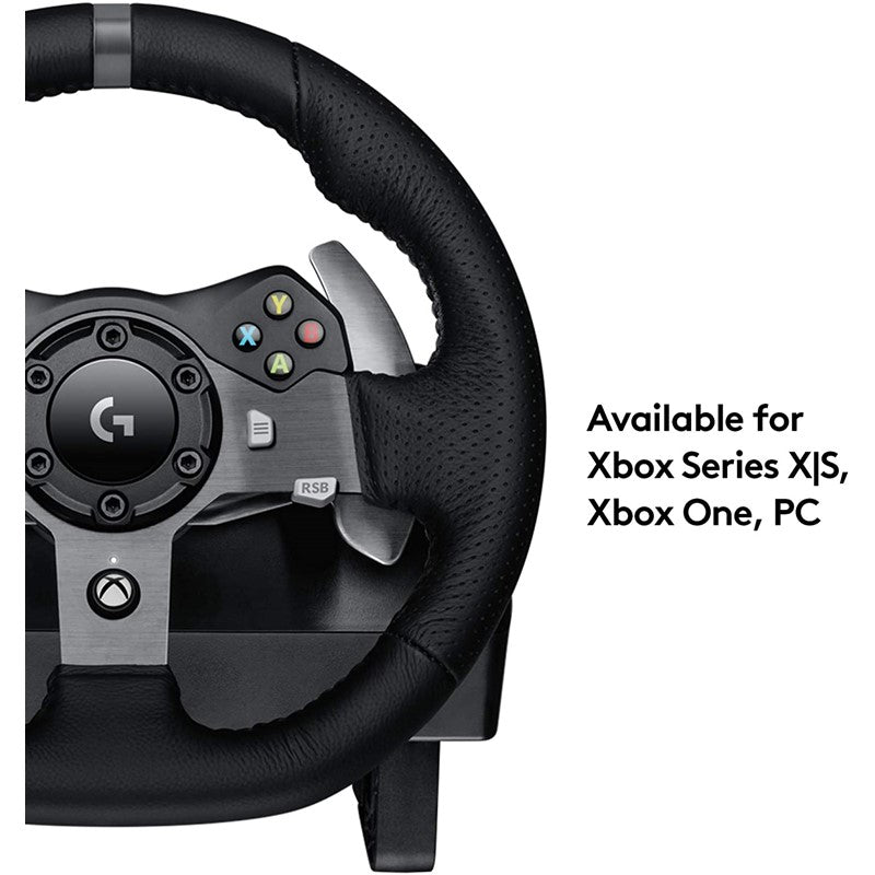Logitech G920 Driving Force Racing Wheel for Xbox One and PC - Black - Open Box