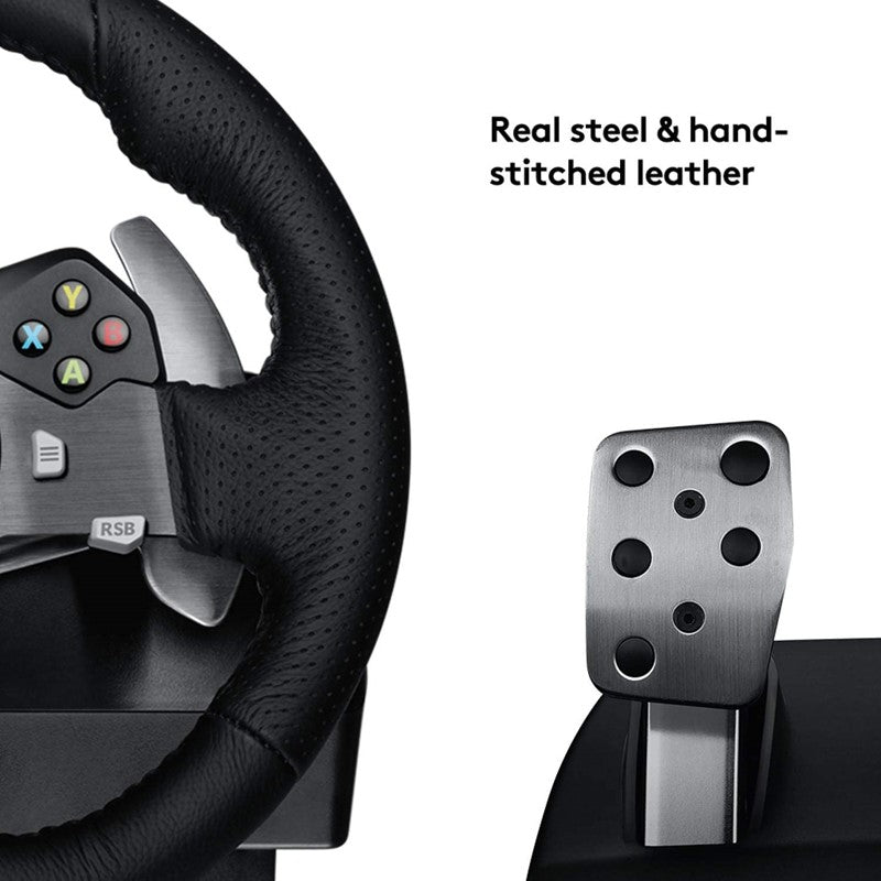 Logitech G920 Driving Force Racing Wheel for Xbox One and PC - Black - Open Box