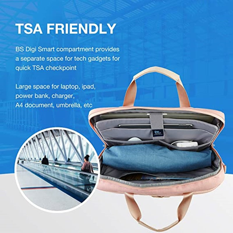 Bagsmart Falco Office Briefcase - Pink